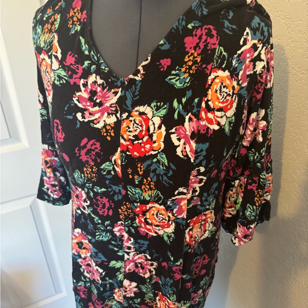 Floral Black Dress - Picture 2 of 4